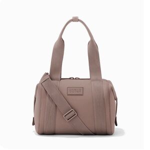 Dagne Dover Landon Neoprene Carryall Bag in Dune, size small | GUC
